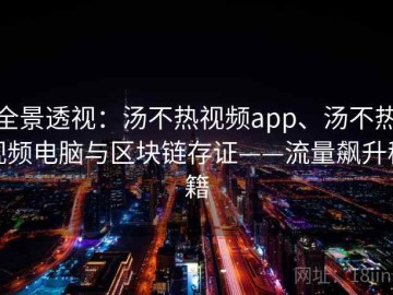 全景透视：汤不热视频app、汤不热视频电脑与区块链存证——流量飙升秘籍