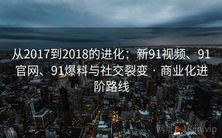 从2017到2018的进化：新91视频、91官网、91爆料与社交裂变 · 商业化进阶路线