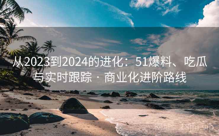 从2023到2024的进化:51爆料、吃瓜与实时跟踪 · 商业化进阶路线 从2023到2024的进化:51爆料、吃瓜与实时跟踪 · 商业化进阶路线