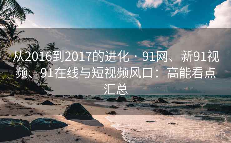 从2016到2017的进化 · 91网、新91视频、91在线与短视频风口:高能看点汇总 从2016到2017的进化 · 91网、新91视频、91在线与短视频风口:高能看点汇总